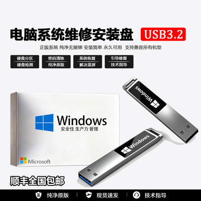 纯净专业版重装系统U盘