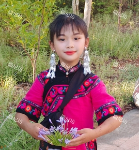 民族风耳夹耳环儿童舞台耳夹彝族耳环佤族无耳洞流苏耳夹网红耳环