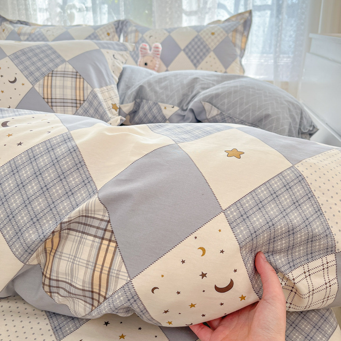 双面全棉纯棉被套被罩学生男生被单双人150x200x230cm180x220x240