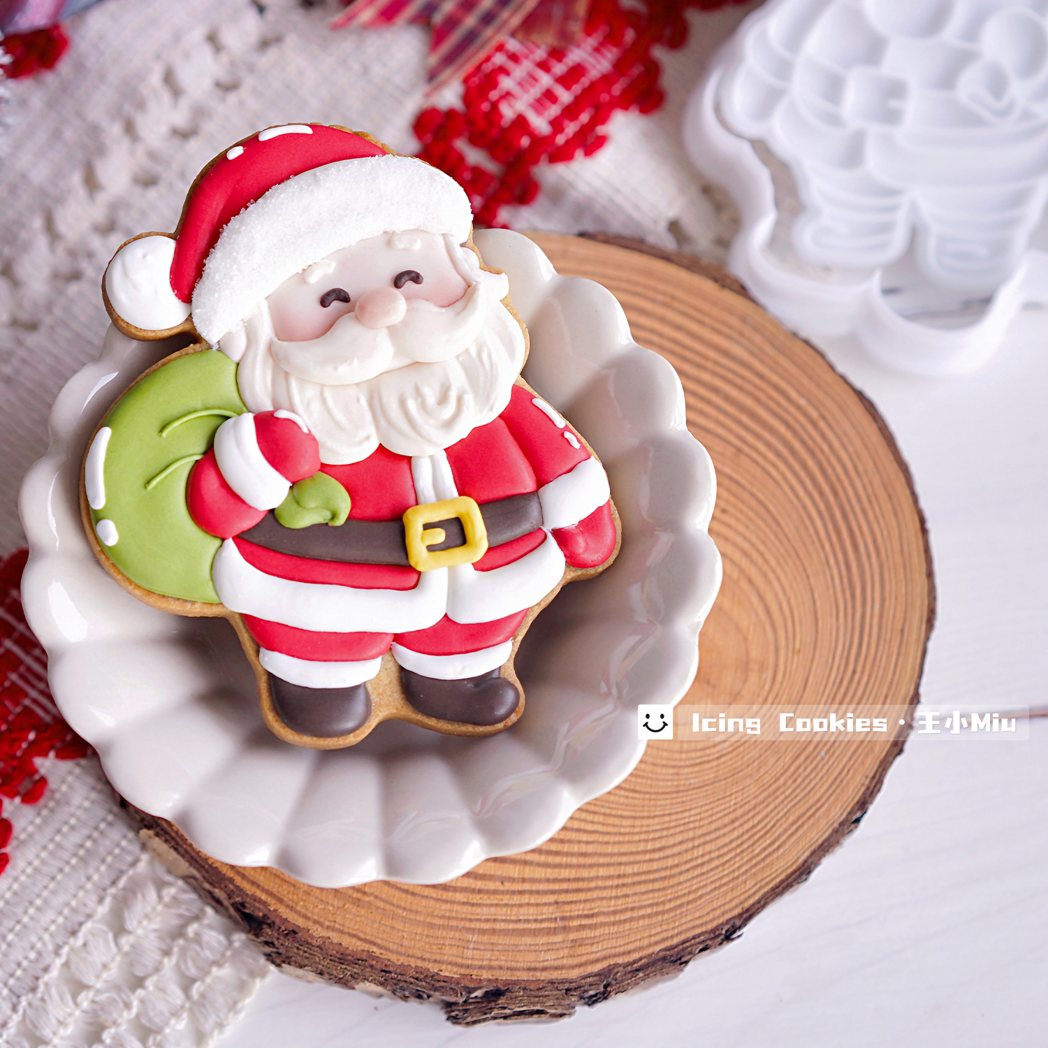 圣诞老人饼干模具冰箱贴diy