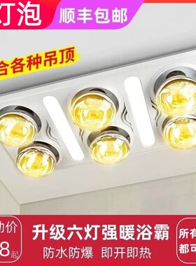6个灯泡超暖~所有吊顶都可装