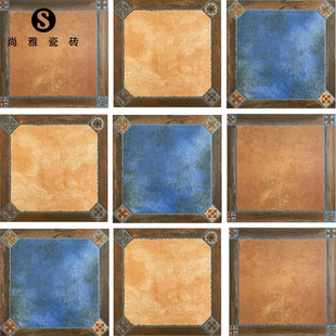 田园仿古砖500x500厨房餐厅客厅过道卧室复古地砖阳台砖防滑瓷砖