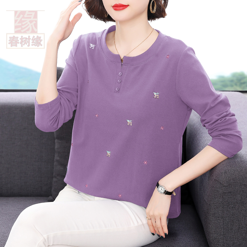 常规休闲拼接棉女性T恤