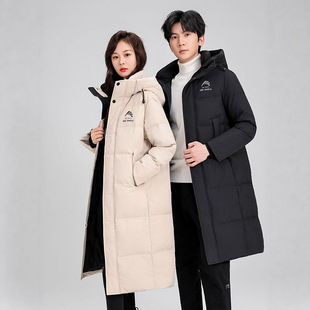 王一博同款款羽绒服男女长款过膝正品2025冬新情侣户外极寒外套