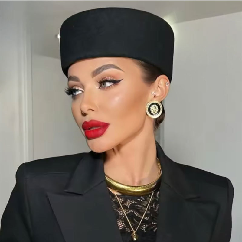 秋冬新款羊毛贝雷帽复古暗黑药盒帽欧美时尚高端法式毛毡小众盆帽,服饰配件/皮带/帽子/围巾,帽子,淘宝优惠券,粉丝福利购,淘宝优惠卷