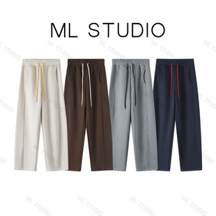 【米粒严选】奥粒绒加绒裤子女款运动裤女秋冬新款显瘦卫裤阔腿裤