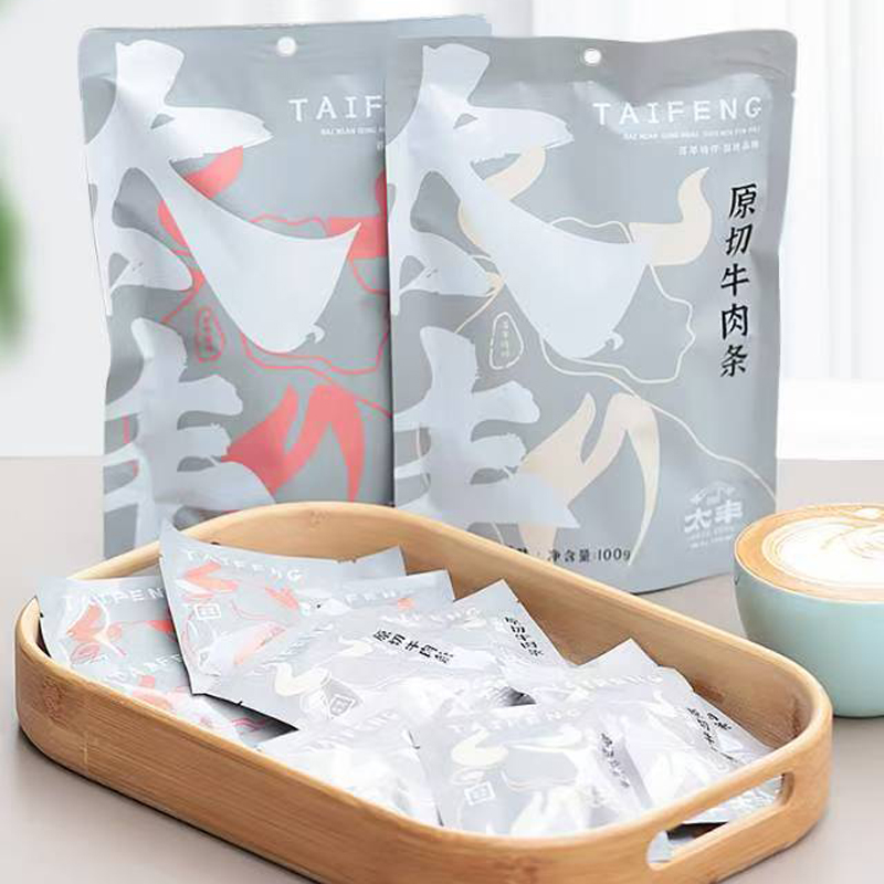太丰原切牛肉条五香味香辣味手撕牛肉干100g*2袋办公室休闲零食