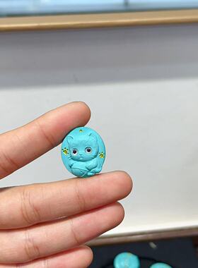 新品菱镁矿小猫配件diy手工编织手链手串项链文玩佛珠配饰