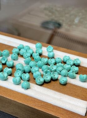 新品菱镁矿兰铃花配件手工diy手链手串手持配饰挂件饰品新款文玩