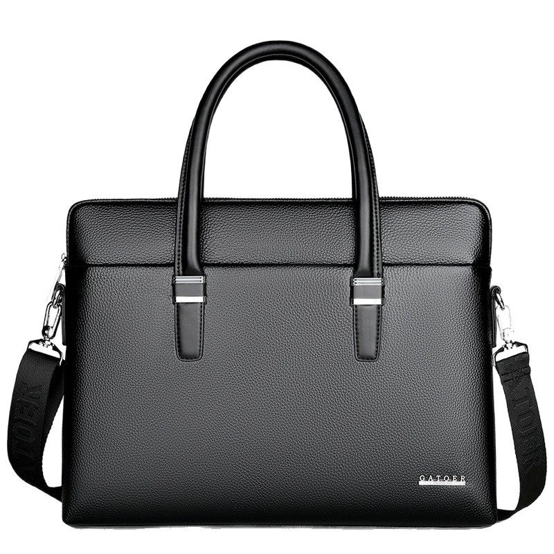 商务大容量男士包皮包手提包笔记本公文包通勤斜挎包高级感电脑包