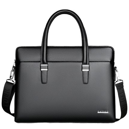 商务大容量男士包皮包手提包笔记本公文包通勤斜挎包高级感电脑包