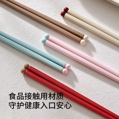 客满多合金抗菌防滑耐高温筷子