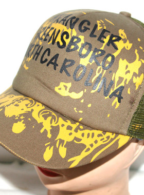 帽子大王cM-1106韩版全棉印花休闲司机遮阳男女棒球网帽v7外贸