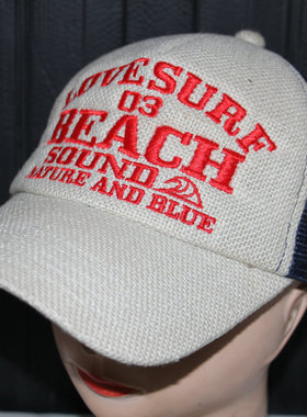 帽子大王cM-1098韩版亚麻刺绣休闲遮阳司机嘻哈棒球帽网帽外贸v7