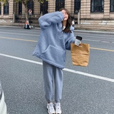 现货，皮毛一体羊羔毛加厚毛毛卫衣151-3372，女装卫衣/绒衫，淑塔可可