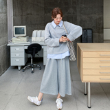 26春季新款假两件上衣阔腿九分裤套装151-1622-P175-K288，女装套装/套裙，淑塔可可