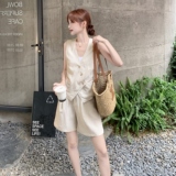 现货，马甲阔腿短裤两件套2B203-1573-P145-K218，女装套装/套裙，淑塔可可