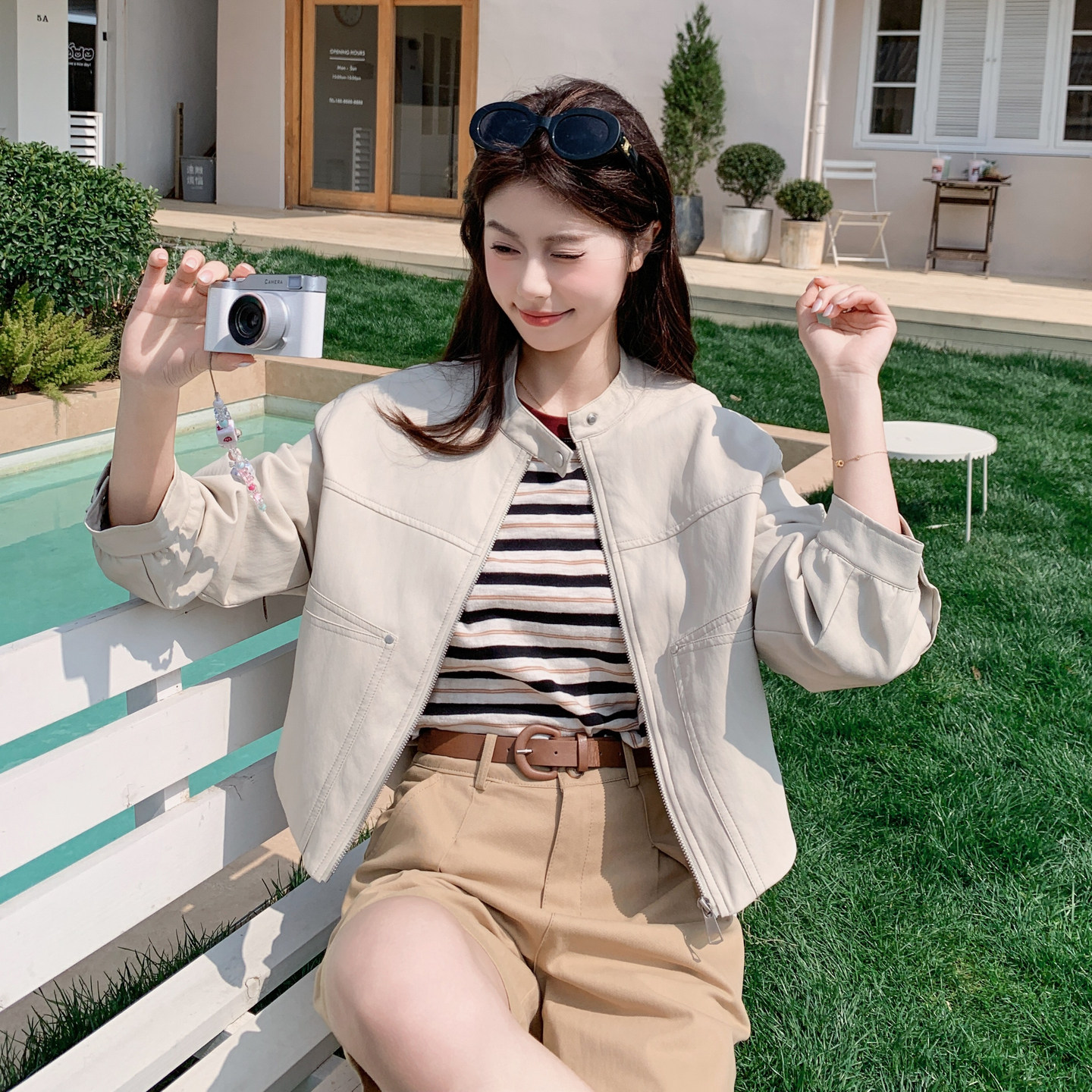 26春季新款立领皮衣151-1619-P165-K268，女装皮衣，淑塔可可