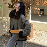 新款，现货两面穿派克服151-1585-P205-K298，女装派克服，淑塔可可