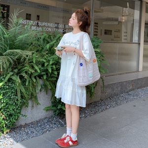 现货，印花针织拼接连衣裙2B203-1565-P130-K188,2021年3月24日穿衣搭配图片