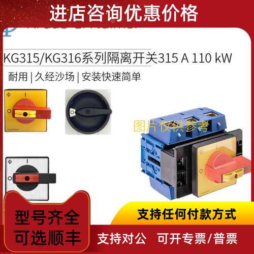 议价K+N 隔离开关 32 A 11 KW工业用 KG32B T205/01 FT2