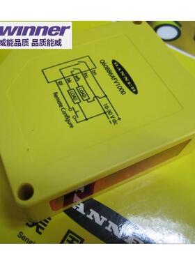 议价BANNER邦纳Q60BB6AFV1000漫反式背景屏蔽光电传器,检距1米