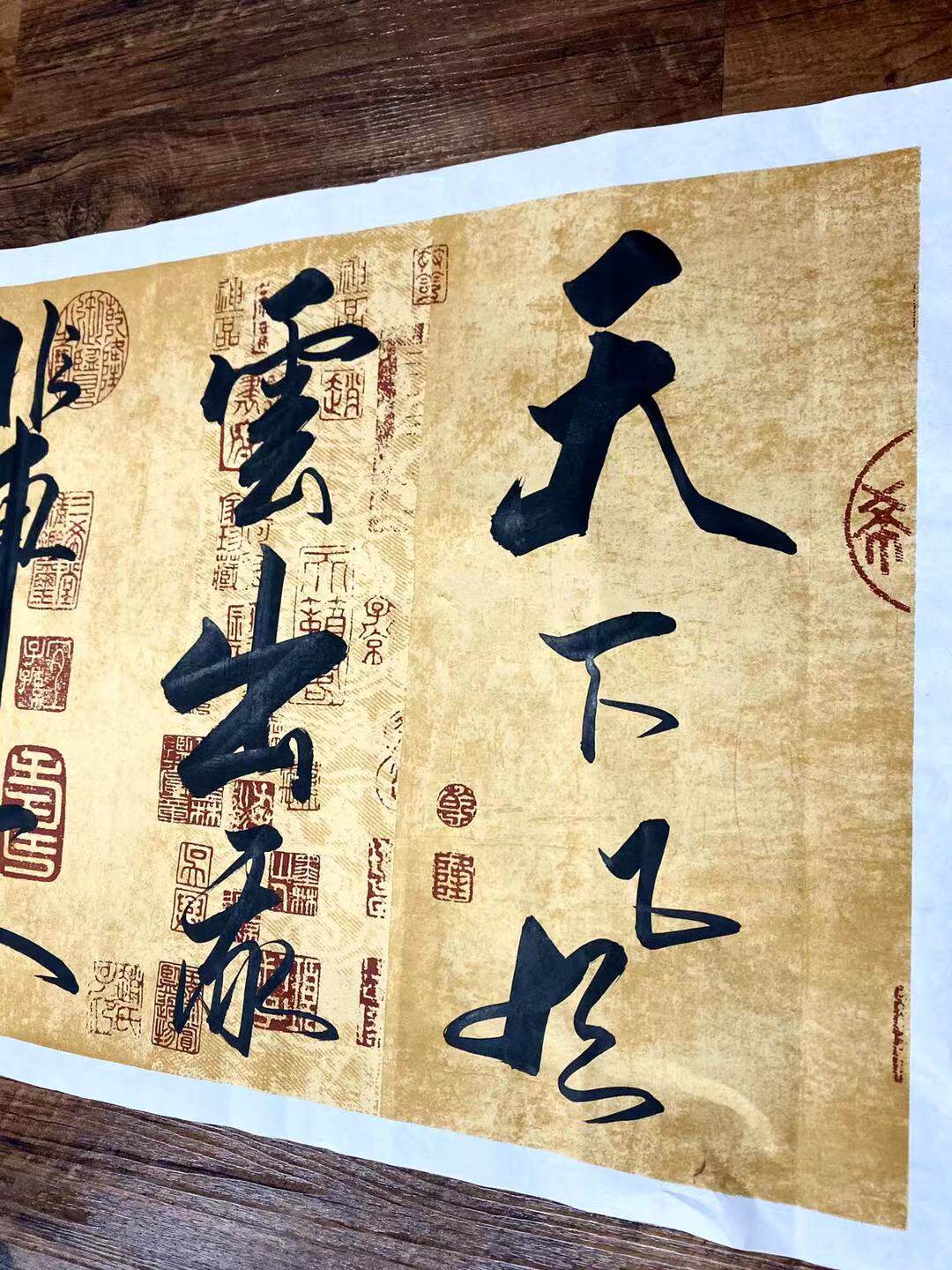 笑傲江湖江湖行诗词书法作品手写真迹字画办公室客厅装饰挂画沙发