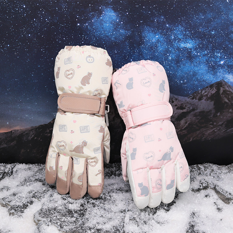儿童滑雪手套冬季卡通加厚加绒棉户外骑行防泼水保暖可爱玩雪防滑,户外/登山/野营/旅行用品,滑雪手套,淘宝优惠券,粉丝福利购,淘宝优惠卷