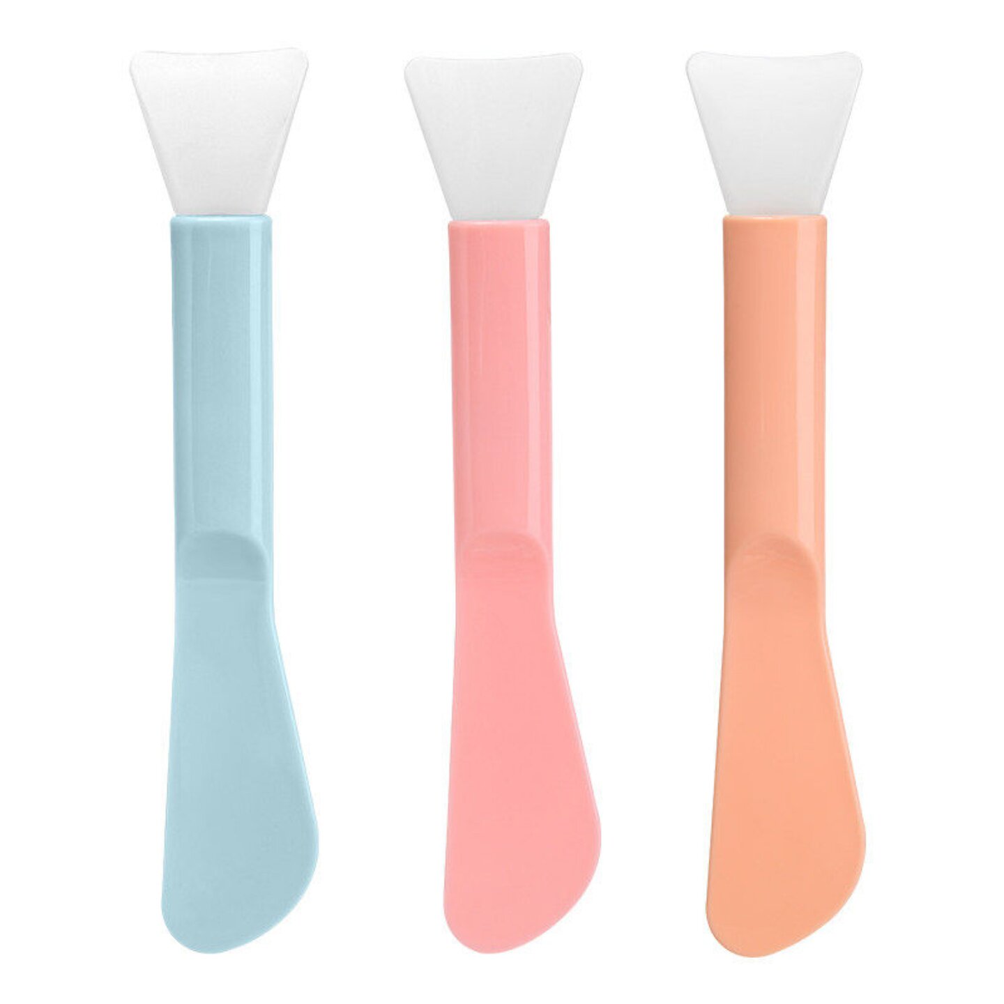 双头硅胶面膜刷子刮板美容院清洁泥膜棒面部涂抹挖勺工具实用