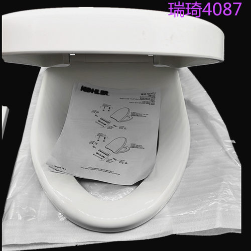 通配科勒瑞琦缓降座便器盖板马桶盖家用通用4087T- 4713马桶盖