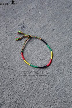 【国现】韩国正品进口个性时尚牙买加红黄绿雷鬼编织手绳手链男女