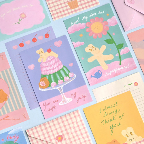 monolike可爱卡通动物插画信纸