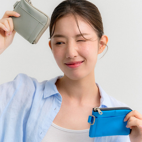 ithinkso尼龙半弧开口实用零钱包
