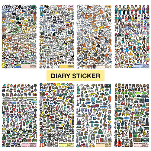 韩国diy手帐贴纸zeroperzero