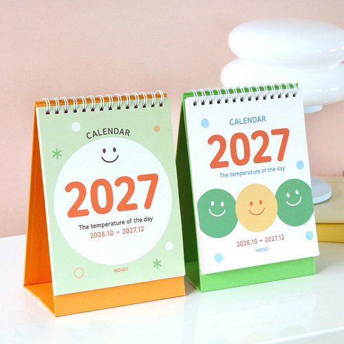 韩国indigo可爱笑脸2027年台历