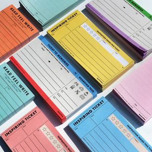 韩国fruitfries小清新便签本留言备忘录票据纸读书旅行笔记无粘性