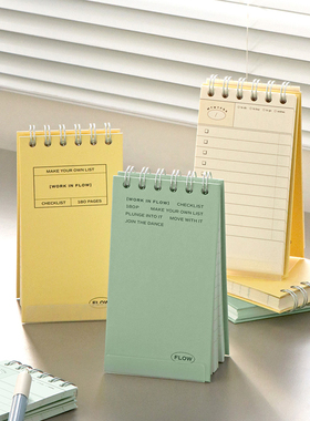 韩国iconic复古180天每日待办备忘记事线圈本桌面日程计划笔记本