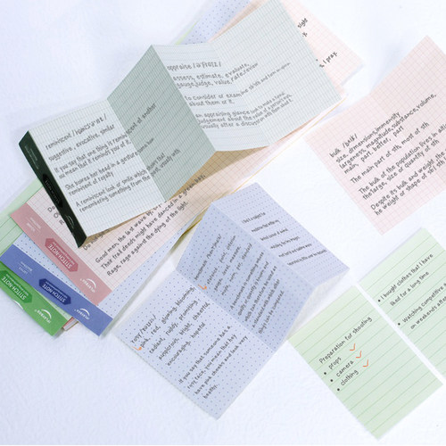 iplaybox创意4段可撕长条便签本