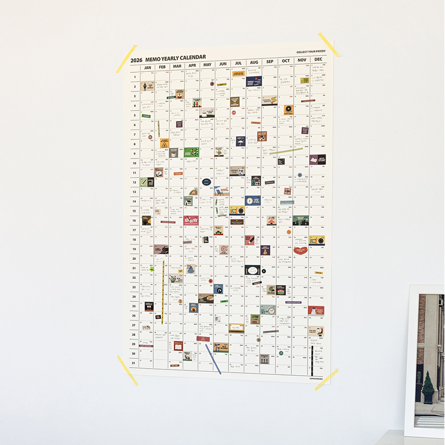 livework大尺寸墙历2026年历装饰