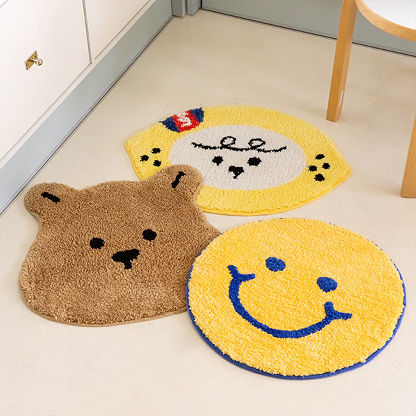 韩国dailylike可爱居家布艺地垫地毯吸水防滑浴室卧室厨房踩脚垫,居家布艺,家用脚垫,淘宝优惠券,粉丝福利购,淘宝优惠卷