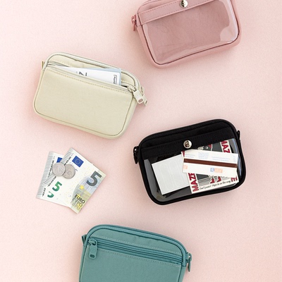 韩国livework纯色大容量小收纳包