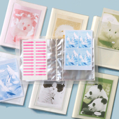 韩国be d卡通动物四格相片卡册4X6照片相册明信片贴纸收纳相簿