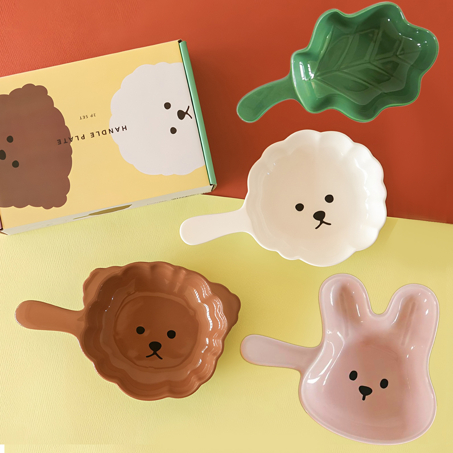 dailylike家用餐盘盘子烤盘2个装