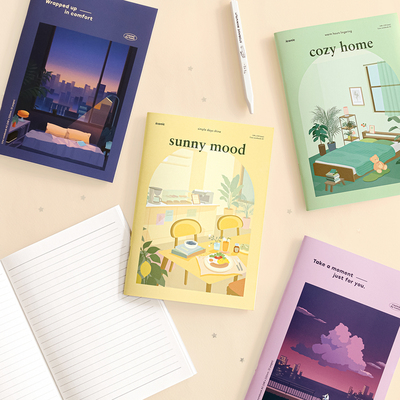 iconic温暖治愈横线笔记本A5