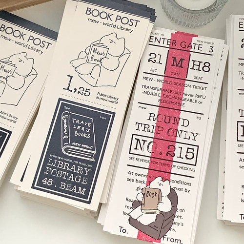 mewmewbeam书本索引阅读书签学生