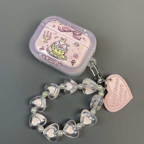 韩国ins茶杯兔适用airpods4耳机壳苹果airpodspro2保护套airpodspro3无线蓝牙airpods3耳机套5代保护壳