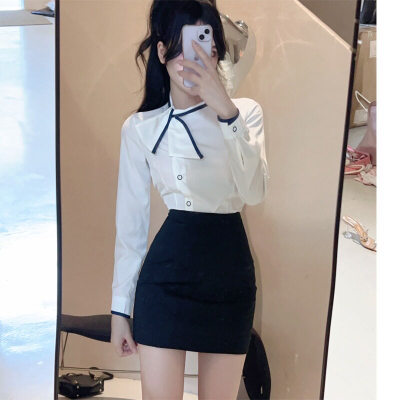 足浴技师工作服酒店前台白衬衫工装珠宝店美容院高端空姐职业套装