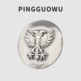 PINGGUOWU 饰配件纽扣上衣衣服高端扣子 日本进口锡合金钮扣时尚 装