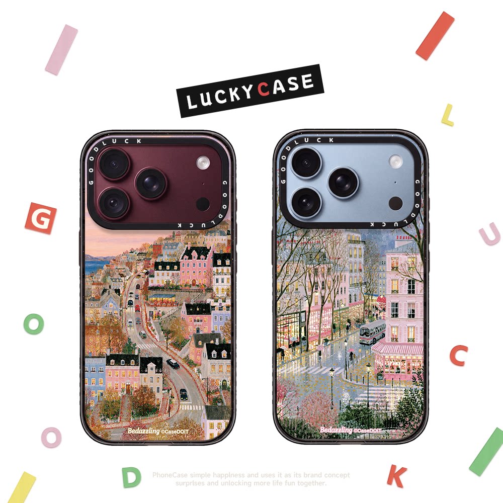 C家水彩油画风景建筑适用iphone17手机壳16promax苹果18pro透明MagSafe磁吸15plus潮牌14日韩13小众12艺术