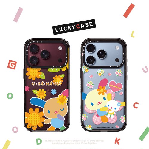C家多巴胺hana酱花朵兔子适用iphone17手机壳16promax苹果18pro透明MagSafe磁吸15plus保护套14日韩ins卡通13